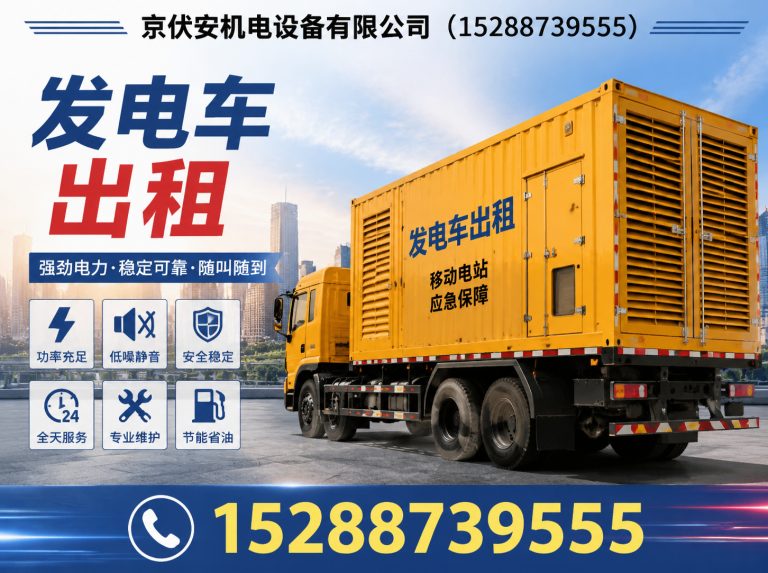 大庆发电车出租展示图