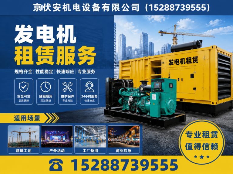 大庆柴油发电机组出租展示图